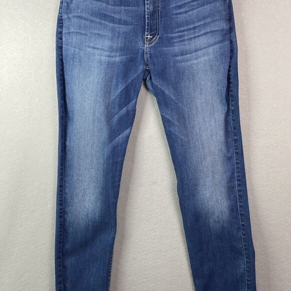 7 For All Mankind Jeans Womens 28‎ x 27 The Low Waist Ankle Skinny Trendy Denim - Picture 1 of 10